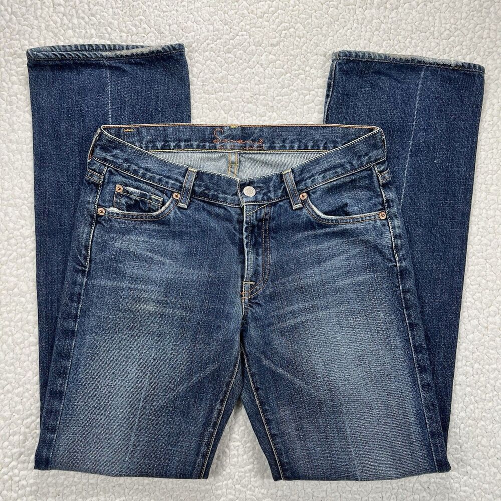 Seven Bootcut Jeans Women’s 29x31 Blue Made in‎ USA Y2K Boho Western Rodeo